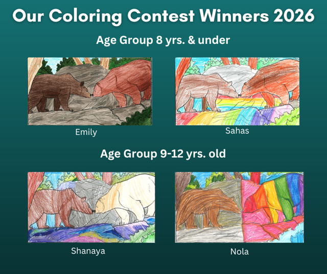 Our Coloring Contest Winners 2026